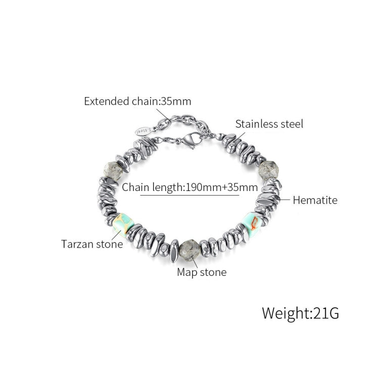 OPK GS1548 Personalized Splicing Stainless Steel Bracelet - Bracelets by OPK | Online Shopping South Africa | PMC Jewellery | Buy Now Pay Later Mobicred