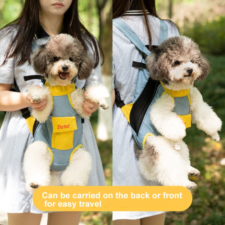 DONO Pet Four-legged Bag Outdoor Carrying Bag Breathable Backpack, Size: L(Red White) - Pet Bags by DONO | Online Shopping South Africa | PMC TechLife | Buy Now Pay Later Mobicred