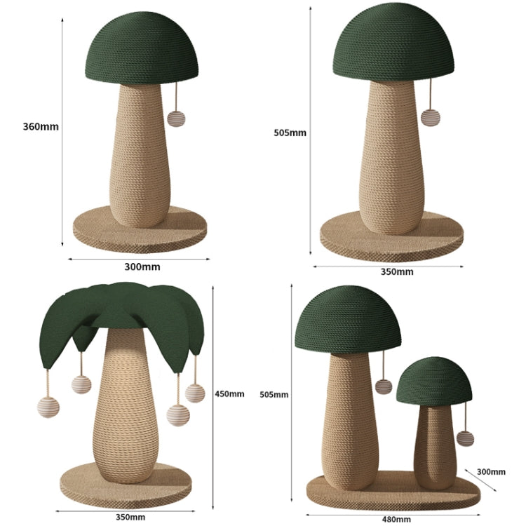 Vertical Sisal Cat Scratching Post Wear-Resistant Cat Interactive Toy, Style: Combination Mushroom - Cat Scratch Board by PMC TechLife | Online Shopping South Africa | PMC TechLife | Buy Now Pay Later Mobicred