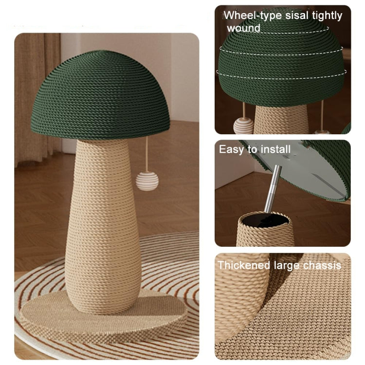Vertical Sisal Cat Scratching Post Wear-Resistant Cat Interactive Toy, Style: Combination Mushroom - Cat Scratch Board by PMC TechLife | Online Shopping South Africa | PMC TechLife | Buy Now Pay Later Mobicred