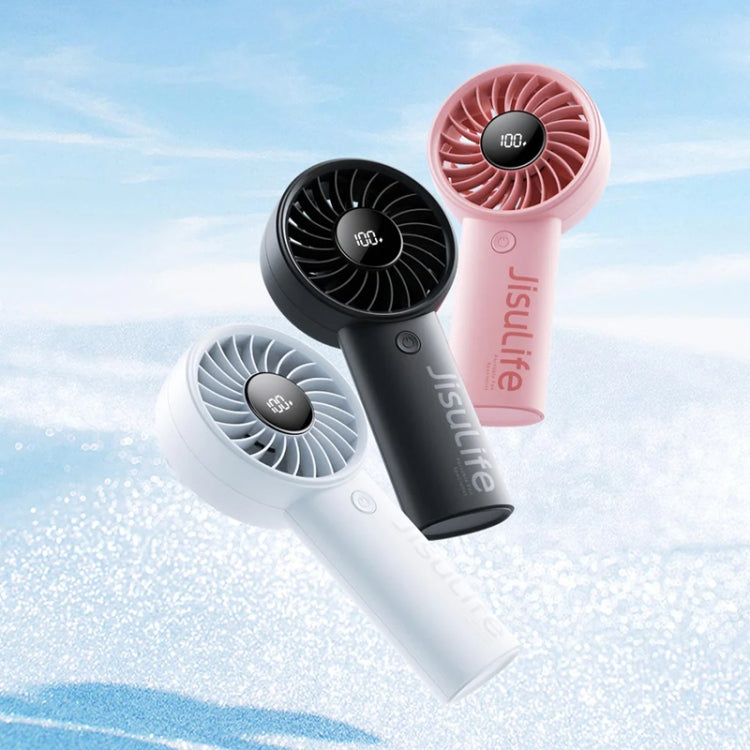 JisuLife Life4 Handheld Portable Small Rechargeable Fan, Battery Capacity: 5000mAh Pink - free shipping - PMC Jewellery - Order now!