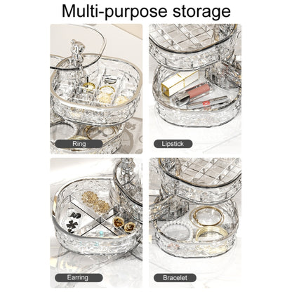 Large Capacity Portable Earring Ring And Necklace Jewelry Organizer(Transparent) - Jewelry Storages by PMC Jewellery | Online Shopping South Africa | PMC Jewellery | Buy Now Pay Later Mobicred