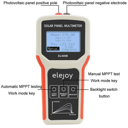 elejoy 400W MPPT Solar Photovoltaic Panel Multimeter(EL400B) - Digital Multimeter by PMC Jewellery | Online Shopping South Africa | PMC Jewellery | Buy Now Pay Later Mobicred