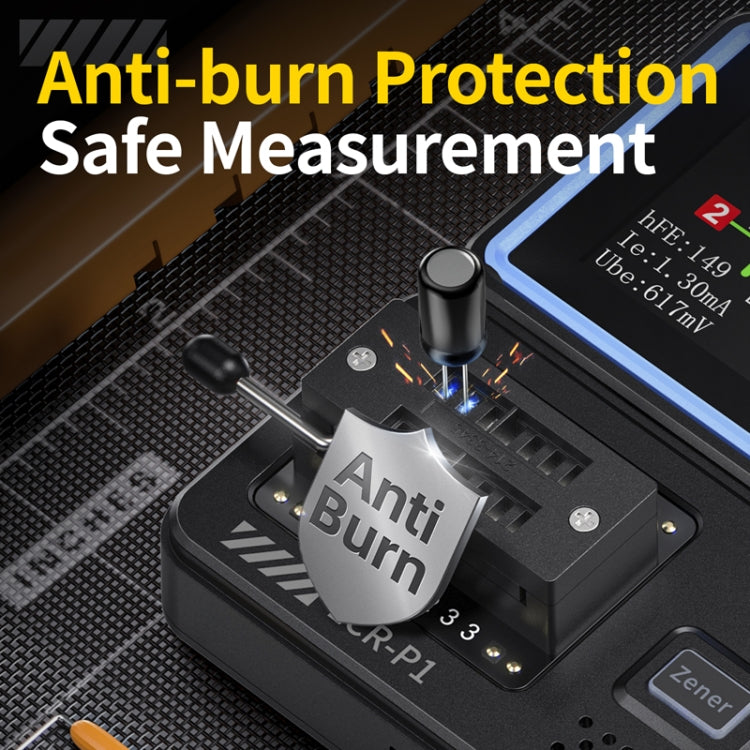 FNIRSI LCR-P1 Transistor Tester Multifunctional Electronic Component Inspection Tool(Black) - free shipping - PMC Jewellery - Order now!