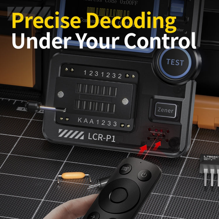 FNIRSI LCR-P1 Transistor Tester Multifunctional Electronic Component Inspection Tool(Black) - free shipping - PMC Jewellery - Order now!