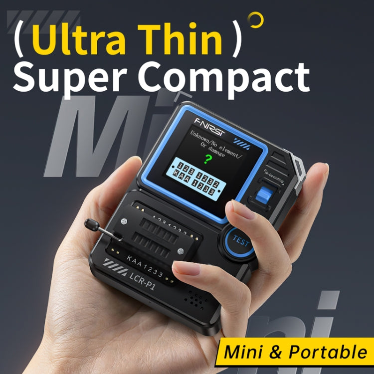 FNIRSI LCR-P1 Transistor Tester Multifunctional Electronic Component Inspection Tool(Black) - free shipping - PMC Jewellery - Order now!