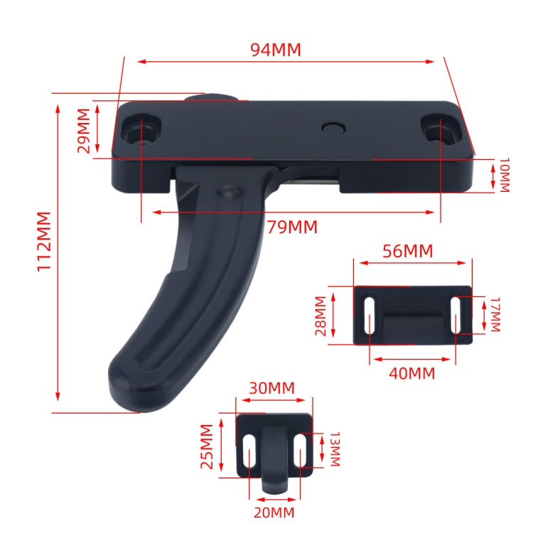 RV Screen Door Replacement L-shaped Handle, Style: Left Handle - Door Handles by PMC Jewellery | Online Shopping South Africa | PMC Jewellery | Buy Now Pay Later Mobicred