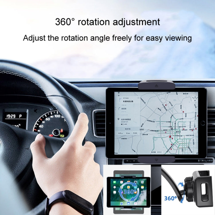 For iPad Car Tablet Holder Suction Cup Mount Car Dashboard Cellphone Stand(Black) - Universal Car Holders by PMC Jewellery | Online Shopping South Africa | PMC Jewellery | Buy Now Pay Later Mobicred