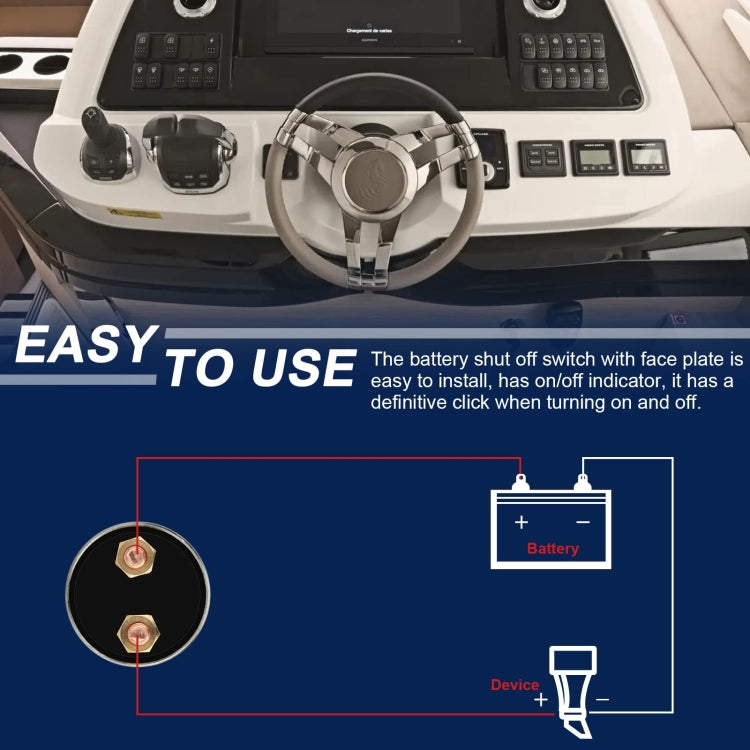 RV Yacht Anti-leakage Battery Power Main Switch With Accessories - Car Switches by PMC Jewellery | Online Shopping South Africa | PMC Jewellery | Buy Now Pay Later Mobicred