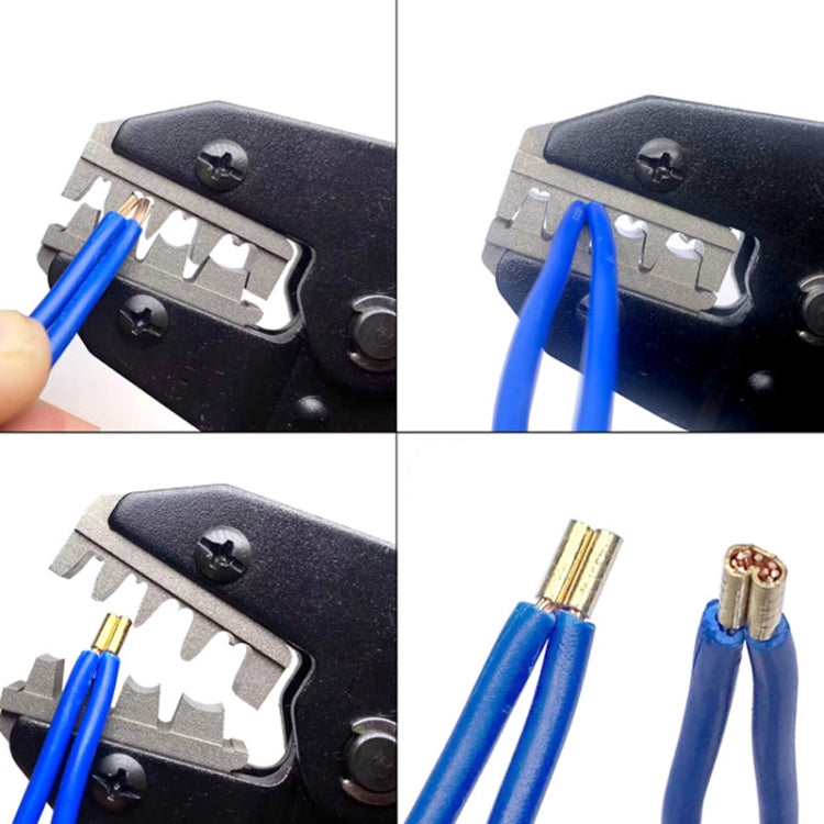 500pcs /Box 5 Specifications Of Gold Brass Quick Crimping Buckle U-Shaped Parallel Terminal Set - Terminal connectors by PMC TechLife | Online Shopping South Africa | PMC TechLife | Buy Now Pay Later Mobicred