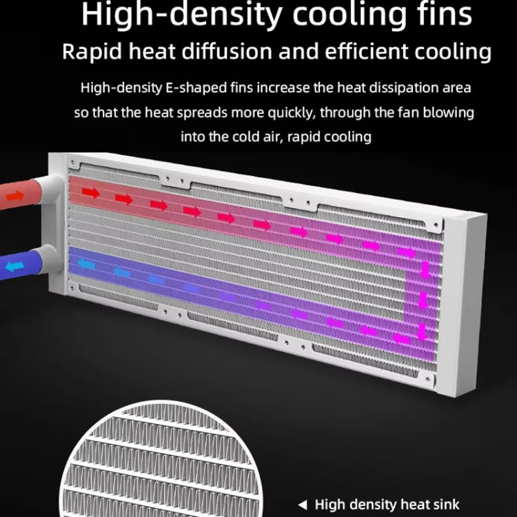 COOLMOON AS360 Magic Diamond Edition Computer Cooler ARGB Water Cooling Light Integrated CPU Radiator(Black) - free shipping - PMC Jewellery - Order now!