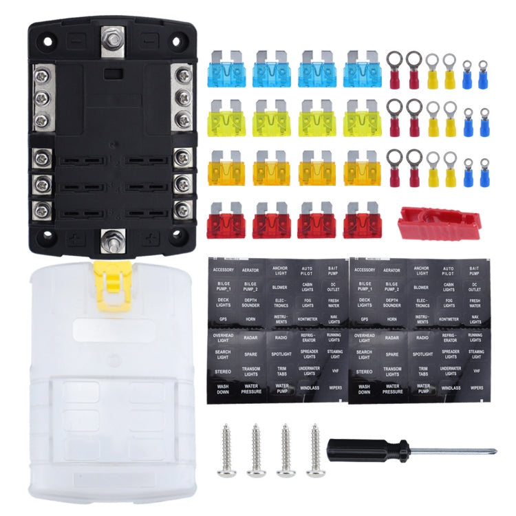 6-Way LED Indicator Fuse Box Socket For RV And Yacht, Set: Configuration 3 - Fuse by PMC Jewellery | Online Shopping South Africa | PMC Jewellery | Buy Now Pay Later Mobicred