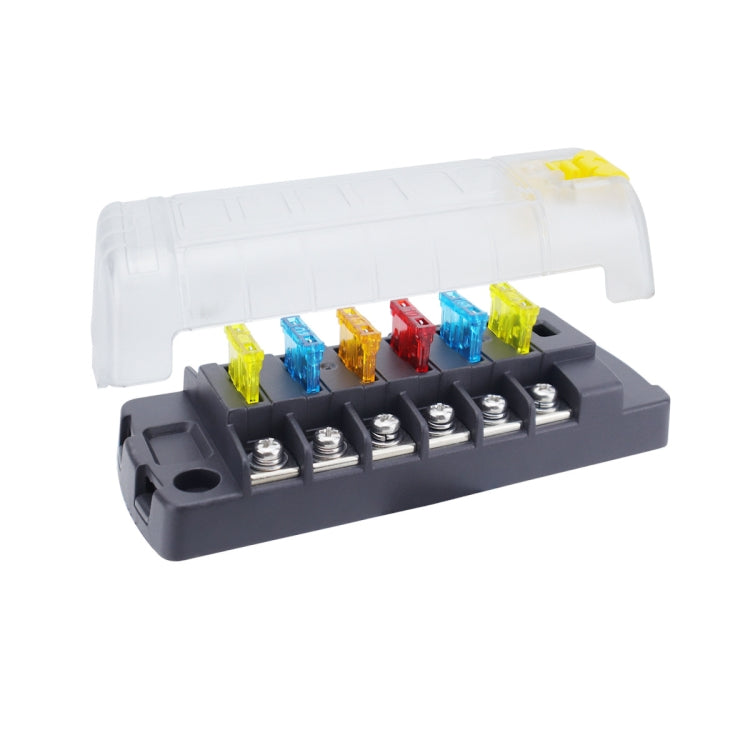 6-Way Plug-In Insulated Cover Fuse Box For Cars Yachts, Set: Upgraded Version B - free shipping - PMC Jewellery - Order now!
