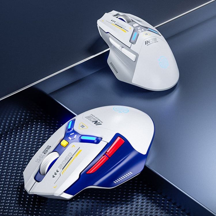 Inphic IN9 Tri-mode Wireless Bluetooth Gaming Office Computer Mouse(White) - Wireless Mice by Inphic | Online Shopping South Africa | PMC Jewellery | Buy Now Pay Later Mobicred