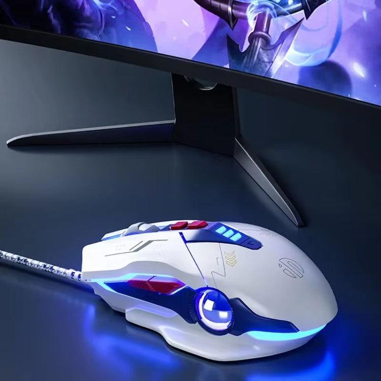 Inphic W9P Glowing Computer Gaming Wired Mouse(Sound Version) - Wired Mice by Inphic | Online Shopping South Africa | PMC Jewellery | Buy Now Pay Later Mobicred