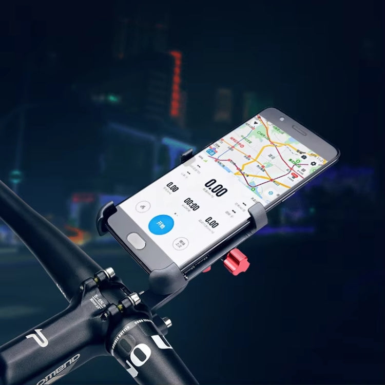 PROMEND Aluminum Alloy Cell Phone Holder Adjustable Angle Rotating Motorcycle Navigation Support, Style: SJJ-299E Rearview Mirror Silver - free shipping - PMC Jewellery - Order now!