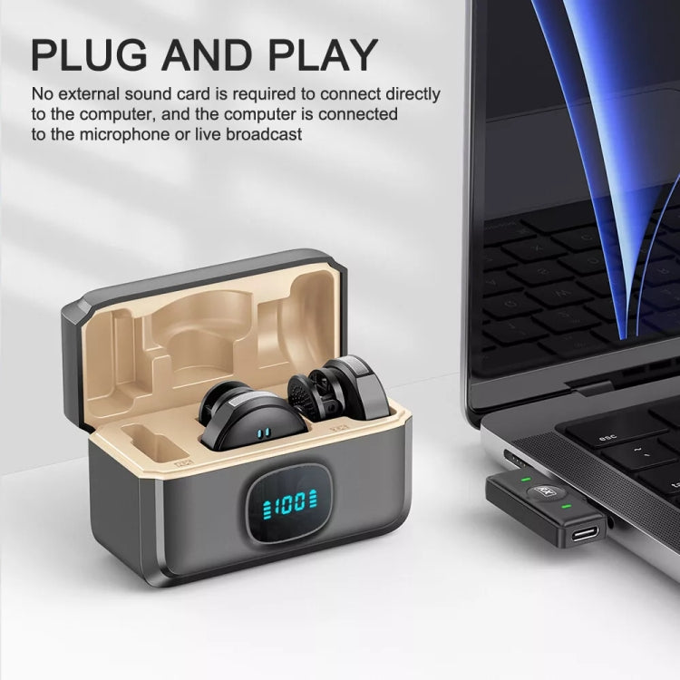 USB-C / Type-C Wireless Lavalier Button Microphone With Magnetic Suction & Back Clip Design - free shipping - PMC Jewellery - Order now!