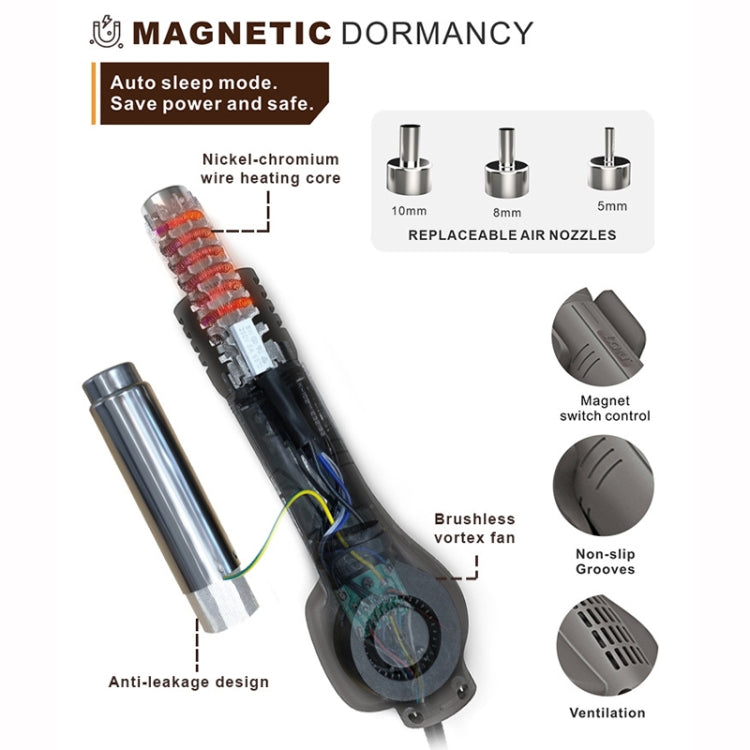 BAKU BA-898A+ 2-In-1 Soldering Station Hot Air Station Adjustable Temperature EU Plug 220V - free shipping - PMC TechLife - Order now!