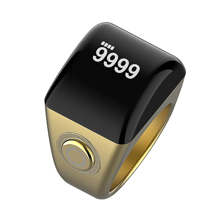 Equantu Smart Bluetooth Finger Counter Muslim Prayer Time Reminder Ring, Style: Gold 20mm - free shipping - PMC TechLife - Order now!