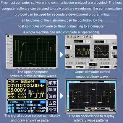 JUNTEK Programmable Dual-Channel DDS Function Arbitrary Waveform Signal Generator, Frequency: 30MHz(UK Plug) - Other Tester Tool by PMC Jewellery | Online Shopping South Africa | PMC Jewellery | Buy Now Pay Later Mobicred