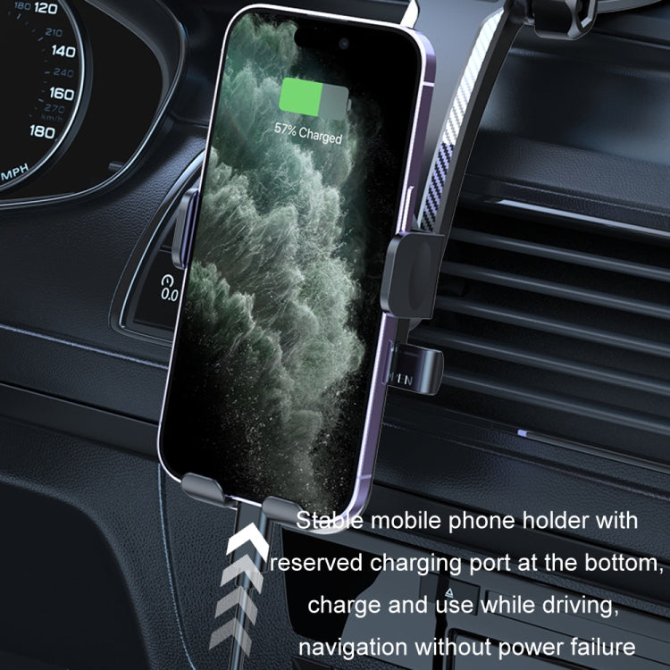 Car Suction Cup Dashboard Automatic Lock Mobile Phone Holder, Style: Brushed Waterfall Base - Car Holders by PMC Jewellery | Online Shopping South Africa | PMC Jewellery | Buy Now Pay Later Mobicred