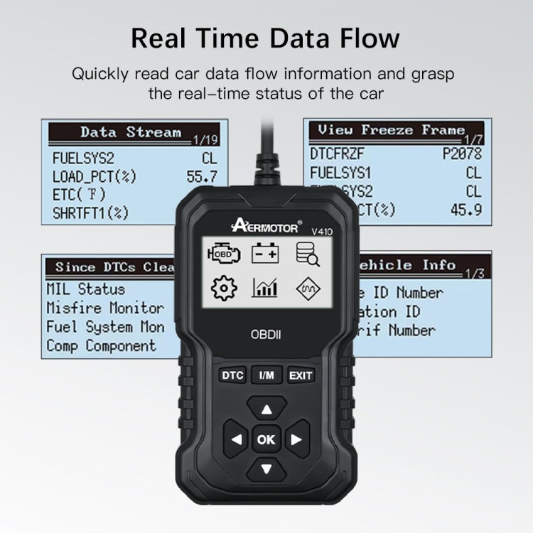 AERMOTOR Car Fault Diagnostic Instrument ELM327 Engine Fault Detection Tool(V410) - Electronic Test by AERMOTOR | Online Shopping South Africa | PMC Jewellery | Buy Now Pay Later Mobicred