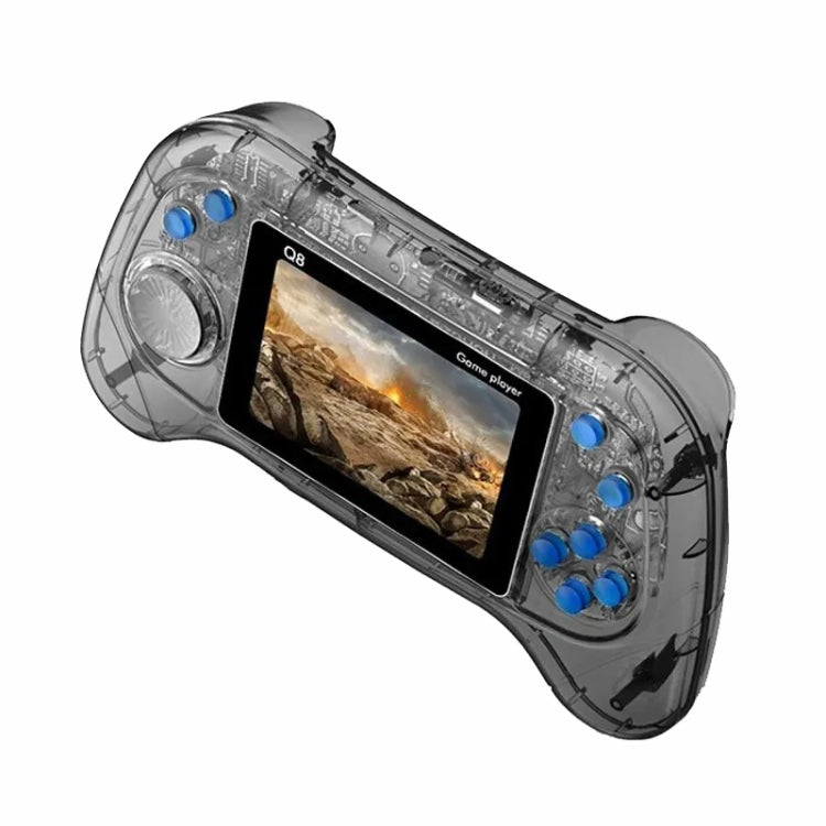 Q8 Handheld Game Console 3.0 Inch Screen Support TV Connection Built In 800 Games Singles Transparent Gray - Pocket Console by PMC Jewellery | Online Shopping South Africa | PMC Jewellery | Buy Now Pay Later Mobicred