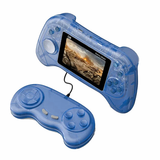 Q8 Handheld Game Console 3.0 Inch Screen Support TV Connection Built In 800 Games Doubles Transparent Blue - Pocket Console by PMC Jewellery | Online Shopping South Africa | PMC Jewellery | Buy Now Pay Later Mobicred