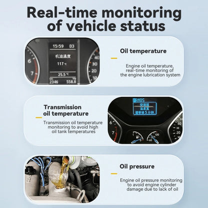 Head-up Display OBD Multi-function Vehicle Instrument Oil Temperature Gearbox Monitoring Screen(S101) - Head Up Display System by PMC Jewellery | Online Shopping South Africa | PMC Jewellery | Buy Now Pay Later Mobicred