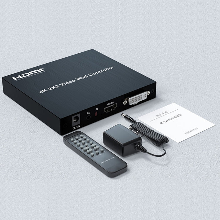 4K 2x2 HDMI Video HD Splice Support HDMI / DVI Input 4CH HDMI Output UK Plug - Splitter by PMC Jewellery | Online Shopping South Africa | PMC Jewellery | Buy Now Pay Later Mobicred