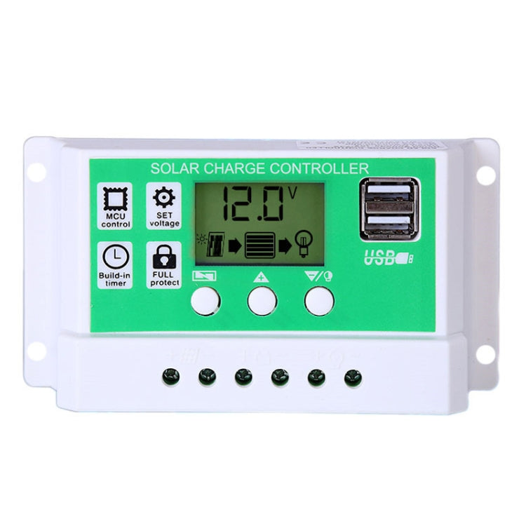 10A 12V PWM Solar Cell Panel Charger Controller Lithium-ion Lead-acid Battery Solar Controller - Voltage Stabilizer by PMC TechLife | Online Shopping South Africa | PMC TechLife | Buy Now Pay Later Mobicred