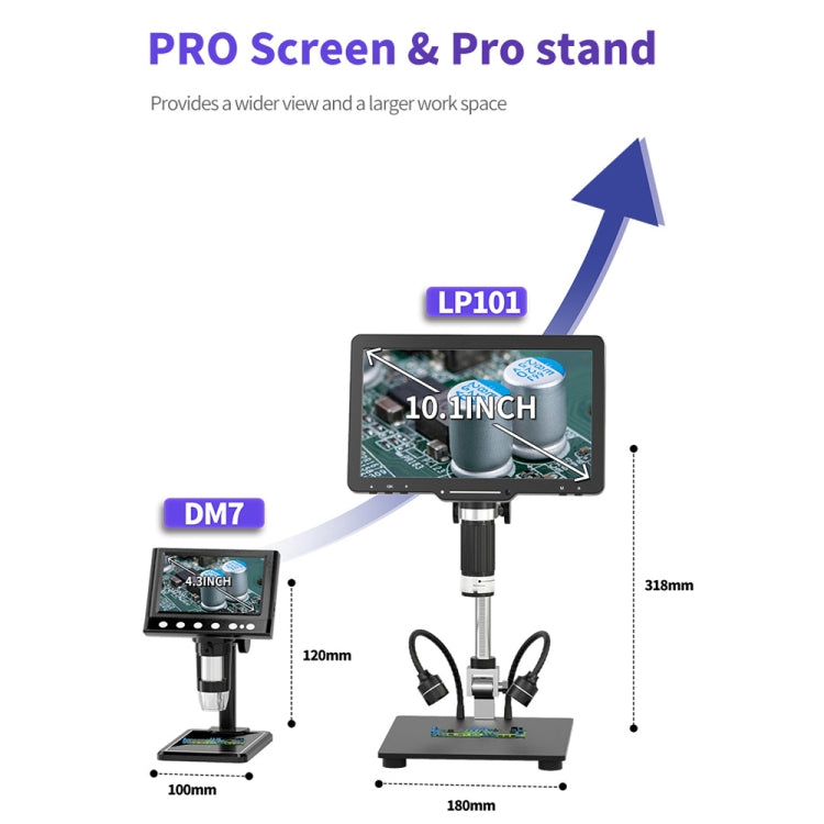 10.1 Inch Screen Repair Digital Electron Microscope(LP101-A) - free shipping - PMc TechLife - Order now!