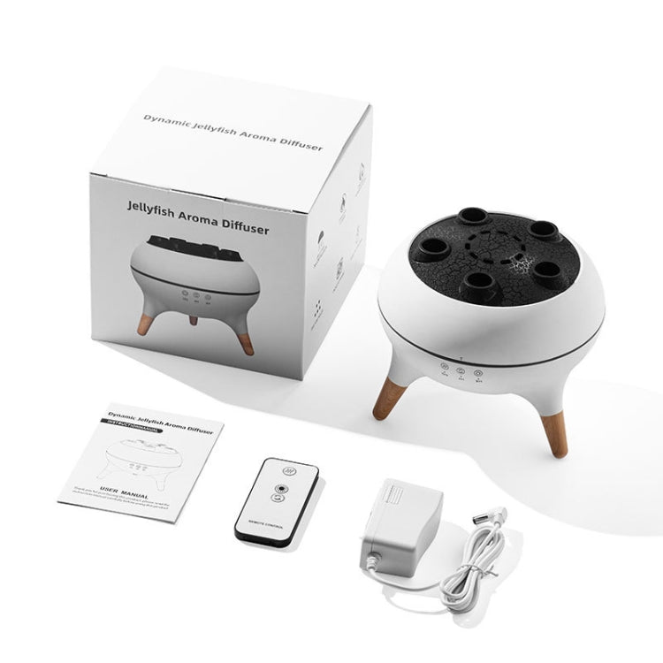Dynamic Multi-Spray Aromatherapy Diffuser With Colorful Lights Remote Control Humidifier EU Plug(V80 Spit Circle Upgrade Model) - free shipping - PMC TechLife - Order now!