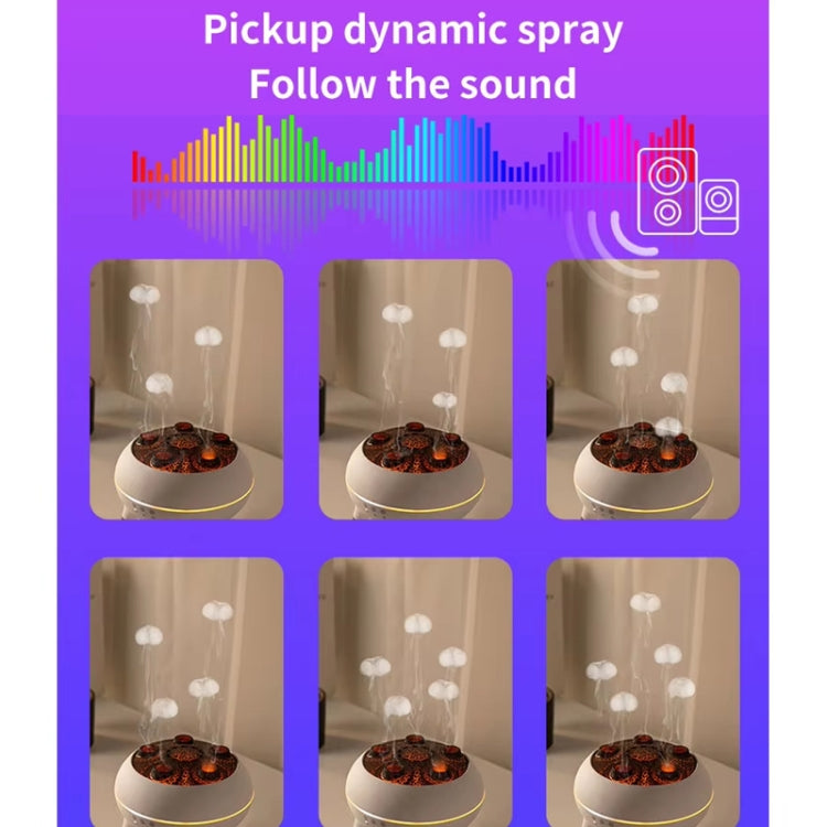 Dynamic Multi-Spray Aromatherapy Diffuser With Colorful Lights Remote Control Humidifier EU Plug(V80 Spit Circle Upgrade Model) - free shipping - PMC TechLife - Order now!