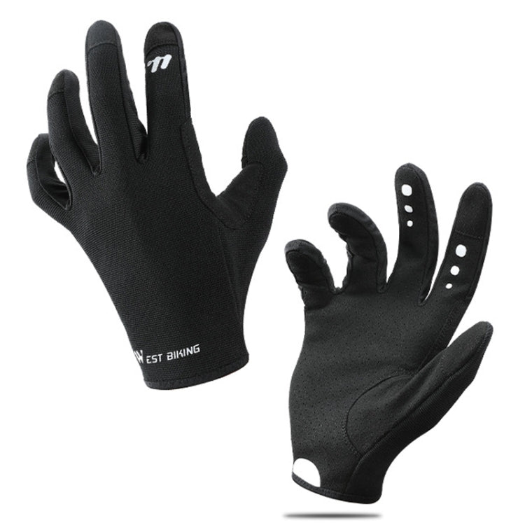 WEST BIKING Cycling Anti-slip Breathable Touch Screen Gloves, Size: L(Black) - Cycling Gloves by WEST BIKING | Online Shopping South Africa | PMC TechLife | Buy Now Pay Later Mobicred