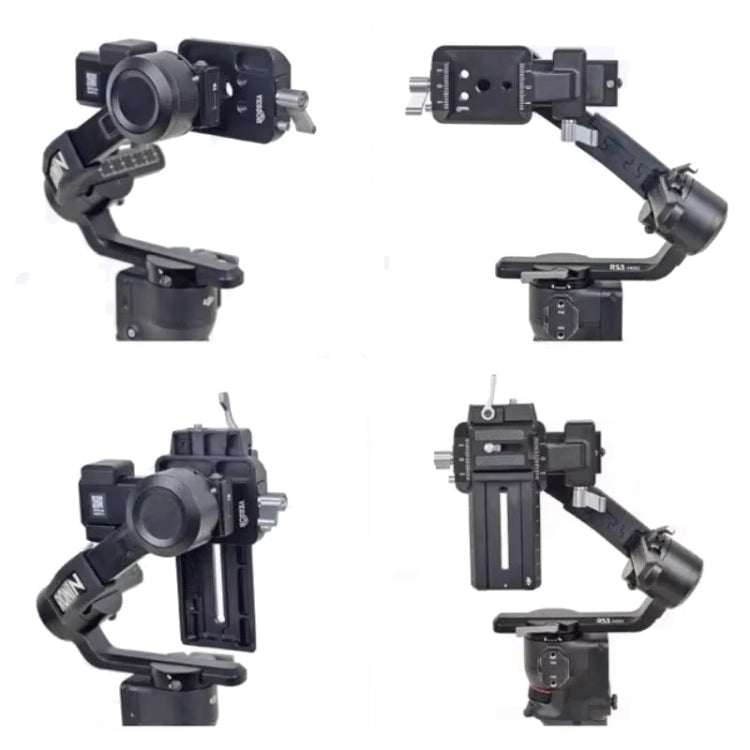 For DJI Ronin RS 3 Pro / RS 3 / RS 2 Vertical Shooting Plate Mount Stabilizer Accessories(Gray) -  by PMc TechLife | Online Shopping South Africa | PMc TechLife | Buy Now Pay Later Mobicred