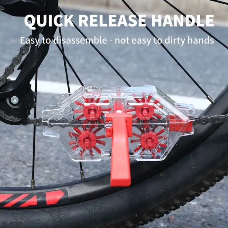 Bicycle Chain Cleaner Visual Immersion Chain Cleaner Brush Road Bike Cleaning Tool(Transparent) - Maintenance tools by PMC TechLife | Online Shopping South Africa | PMC TechLife | Buy Now Pay Later Mobicred