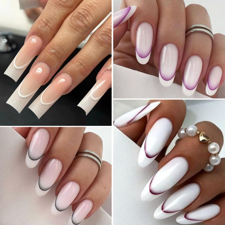 SD-1926 Line Nail Art Stickers Self-Adhesive Gradient Color French Manicure Stickers DIY Nail Tips Decals - Nail Stickers by PMC Jewellery | Online Shopping South Africa | PMC Jewellery | Buy Now Pay Later Mobicred