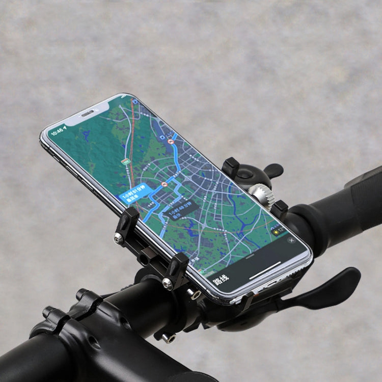 Aluminum Alloy Motorcycle Bicycle Navigation Mobile Phone Holder(Orange) - free shipping - PMC TechLife - Order now!