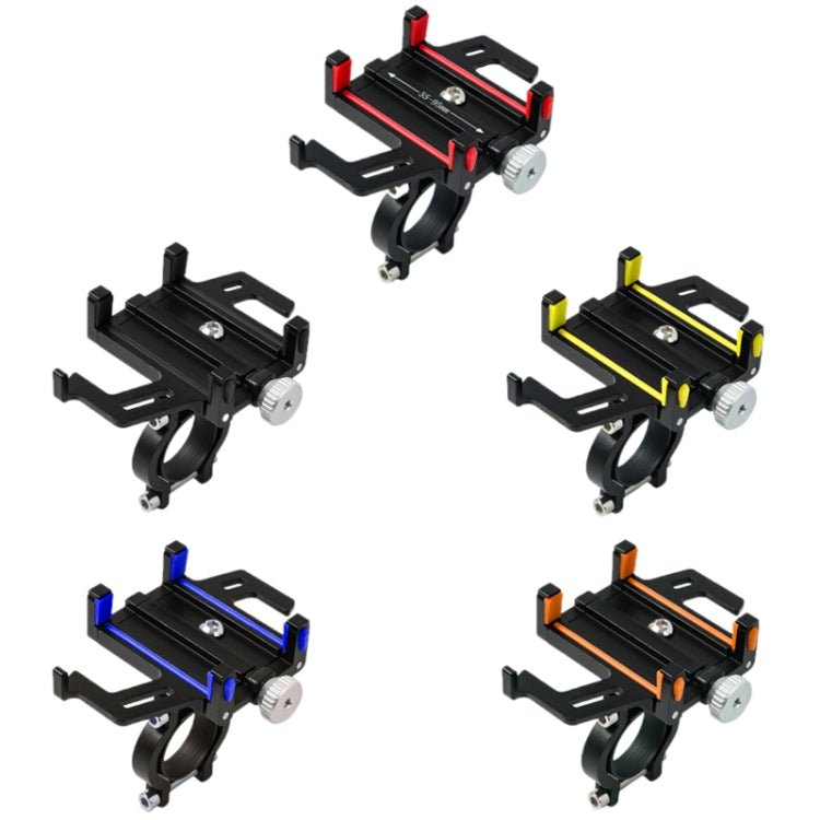 Aluminum Alloy Motorcycle Bicycle Navigation Mobile Phone Holder(Orange) - free shipping - PMC TechLife - Order now!