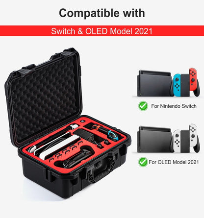 DEVASO For Switch / OLED IP67 Waterproof Storage Case Hardshell Bag, Color: Black White - Bags by DEVASO | Online Shopping South Africa | PMC Jewellery | Buy Now Pay Later Mobicred