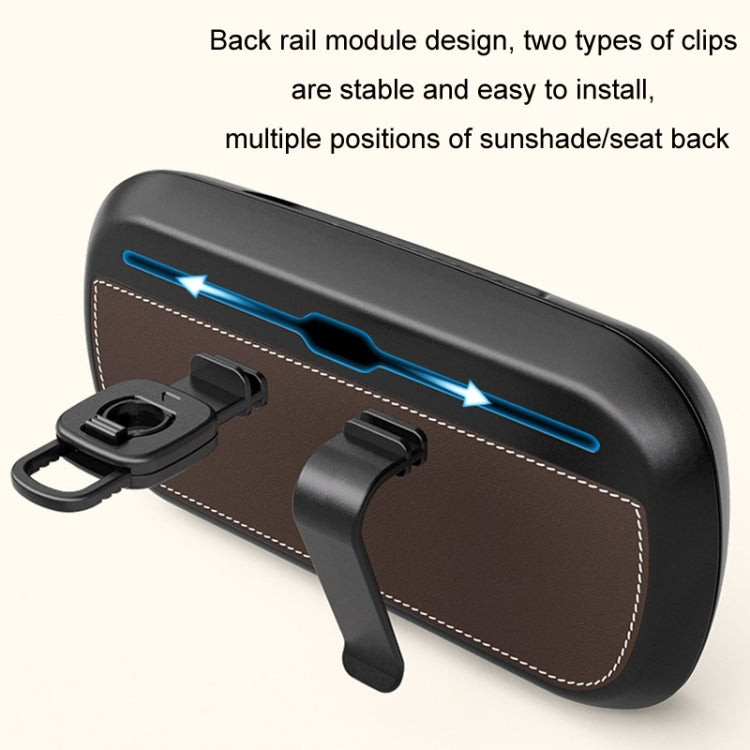 Car Sun Visor Hanging Sunroof Seat Back Tissue Box, Color: Leather Beige - Stowing Tidying by PMC Jewellery | Online Shopping South Africa | PMC Jewellery | Buy Now Pay Later Mobicred
