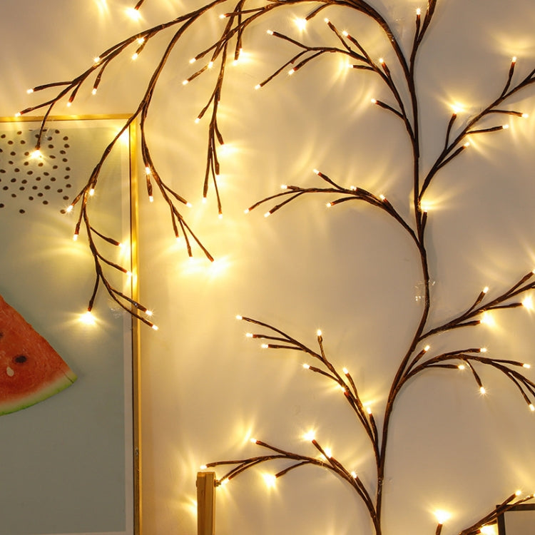 2.3m 144 LEDs Branch Rattan String Lights Wedding Home Decor Garland Lamps, Style: USB Always-on(Warm White) - USB Light by PMc TechLife | Online Shopping South Africa | PMc TechLife | Buy Now Pay Later Mobicred