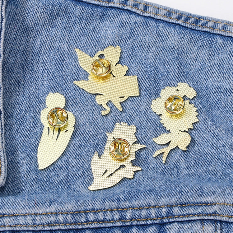 CZ0976-2 Cartoon Plant Flower Alloy Enamel Badge Garden Style Sunflower Clothing Bag Brooch Ornament - Brooches by PMC Jewellery | Online Shopping South Africa | PMC Jewellery | Buy Now Pay Later Mobicred