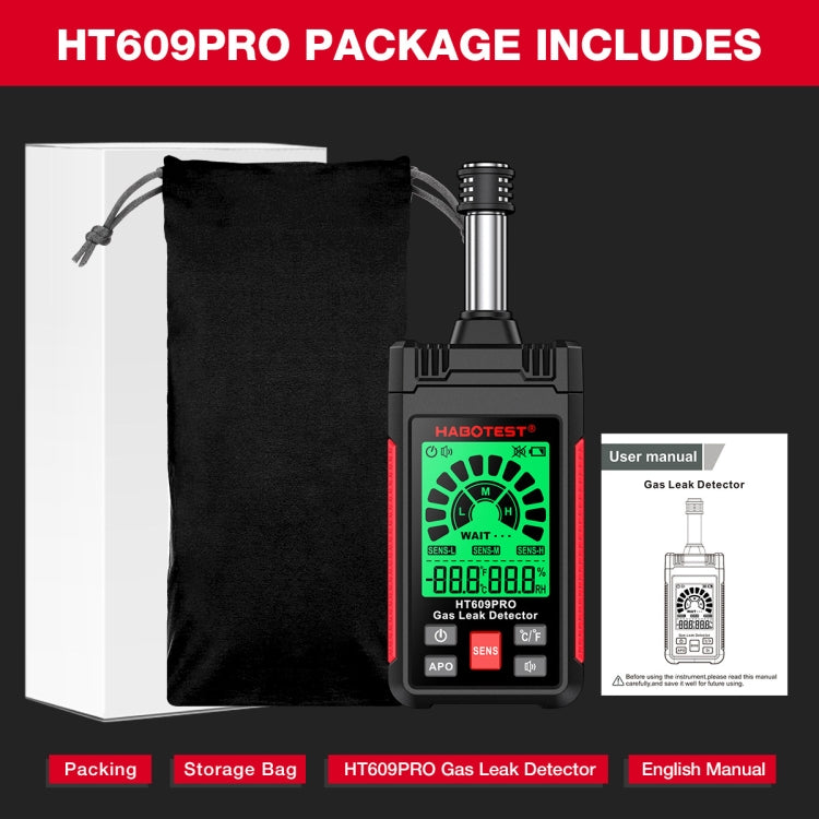 HABOTEST Combustible Gas Methane Leak Detector - free shipping - PMC Jewellery - Order now!