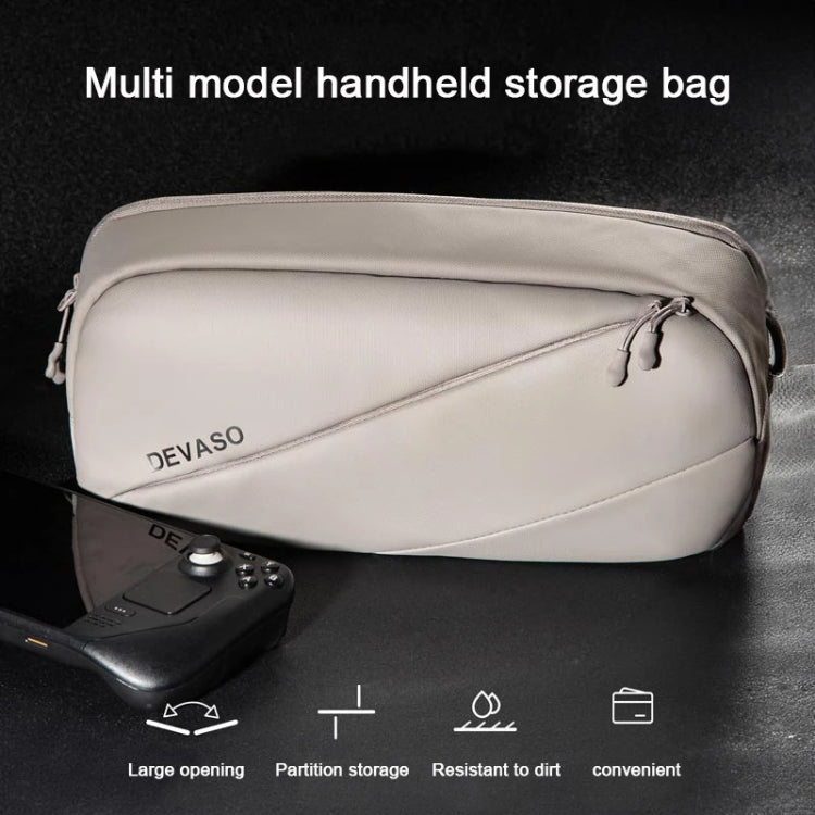 DEVASO Handheld Universal Storage Bag Crossbody Bag(Silver Enlarge) - free shipping - PMC Jewellery - Order now!