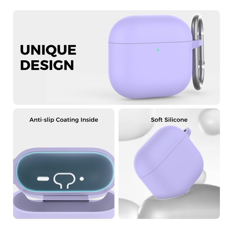 For Airpods 4 AhaStyle WG163 Earphone Drop-Proof Dust-Proof Silicone Protective Case With Cleanning Pen(White) - free shipping - PMC Jewellery - Order now!