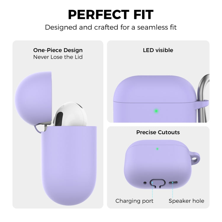 For Airpods 4 AhaStyle WG163 Earphone Drop-Proof Dust-Proof Silicone Protective Case With Cleanning Pen(Blue) - For AirPods 4 by AhaStyle | Online Shopping South Africa | PMC Jewellery | Buy Now Pay Later Mobicred