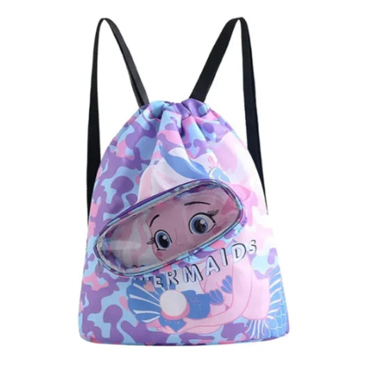 Children Swimming Bag Cute Cartoon Beach Backpack Dry Wet Separation Waterproof Storage Bag, Size: Small 1 Layer(Purple) - Waterproof Bags by PMC Jewellery | Online Shopping South Africa | PMC Jewellery | Buy Now Pay Later Mobicred