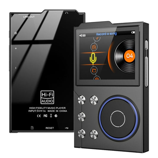 2.4 Inch HIFI Bluetooth Music Player DSD256 Mastering Sound Quality Walkman, Memory: 16GB(Black) - MP3 Player by PMC Jewellery | Online Shopping South Africa | PMC Jewellery | Buy Now Pay Later Mobicred